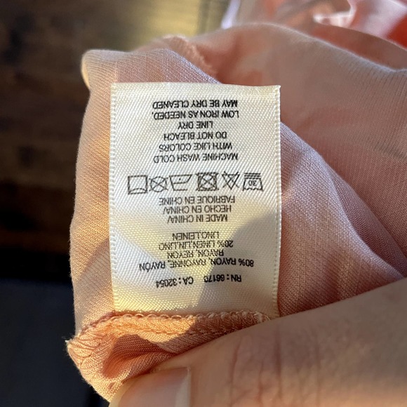 NWT Anthropologie Maeve Alanis Belted Button Top Shirt Blouse Women's Size 4 - Picture 15 of 16